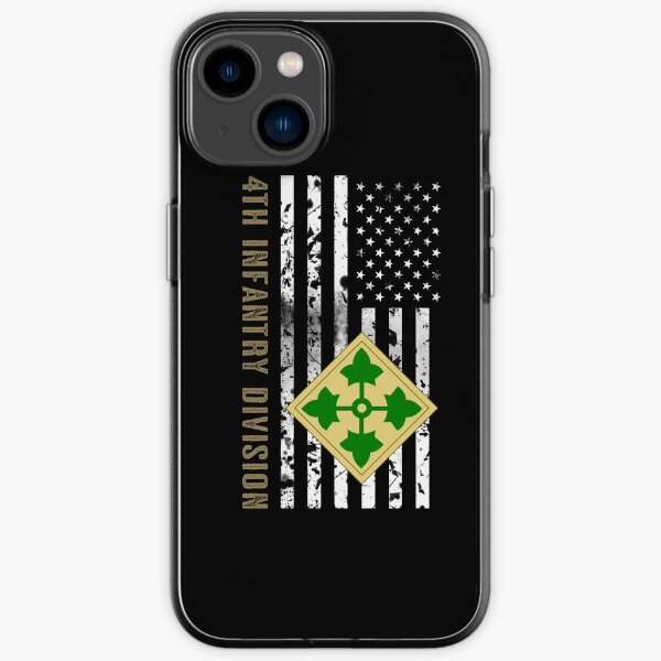 "4th Infantry Division (Distressed Flag)" iPhone Case for Sale by