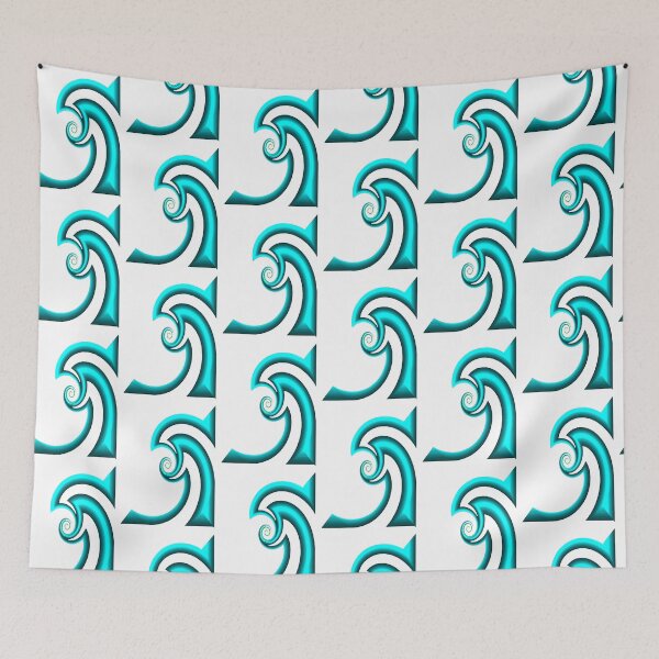 Item preview, Aqua Swirl Design designed and sold by Ruth Palmer.