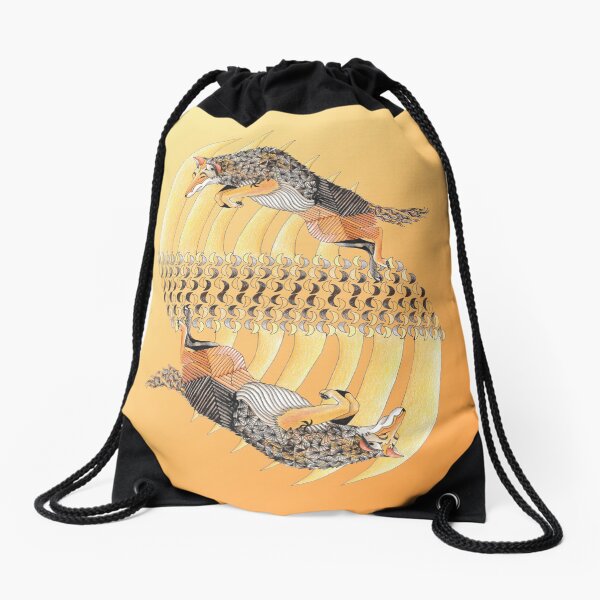 Coyote Band Drawstring Bag