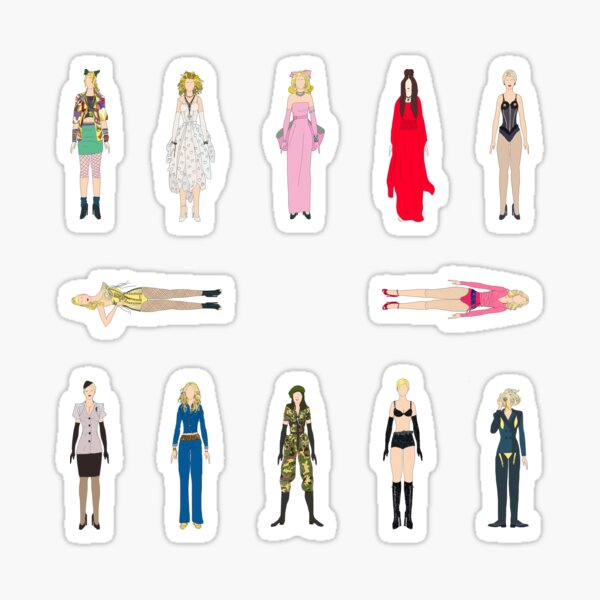 Tenues de Madge Fashion Sticker