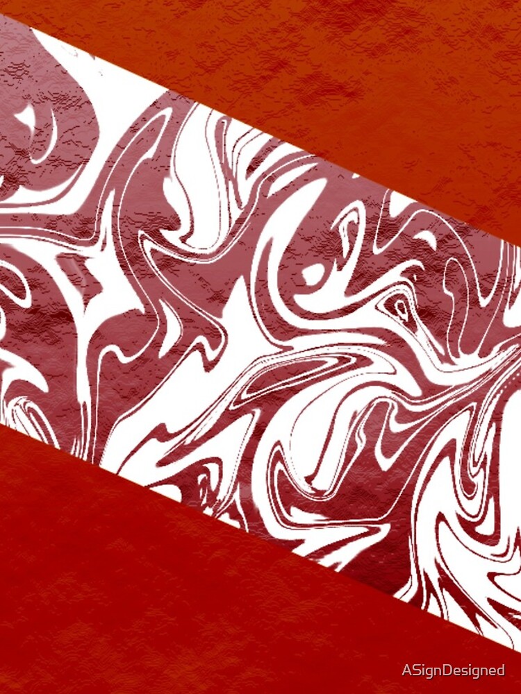 Thumbnail 5 of 5, iPhone Case, Red Marble Pattern designed and sold by ASignDesigned.