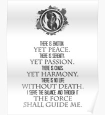 The Grey Jedi Code Poster
