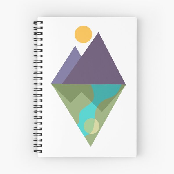 Item preview, Geometric mountains designed and sold by Tunnelsnakefool.