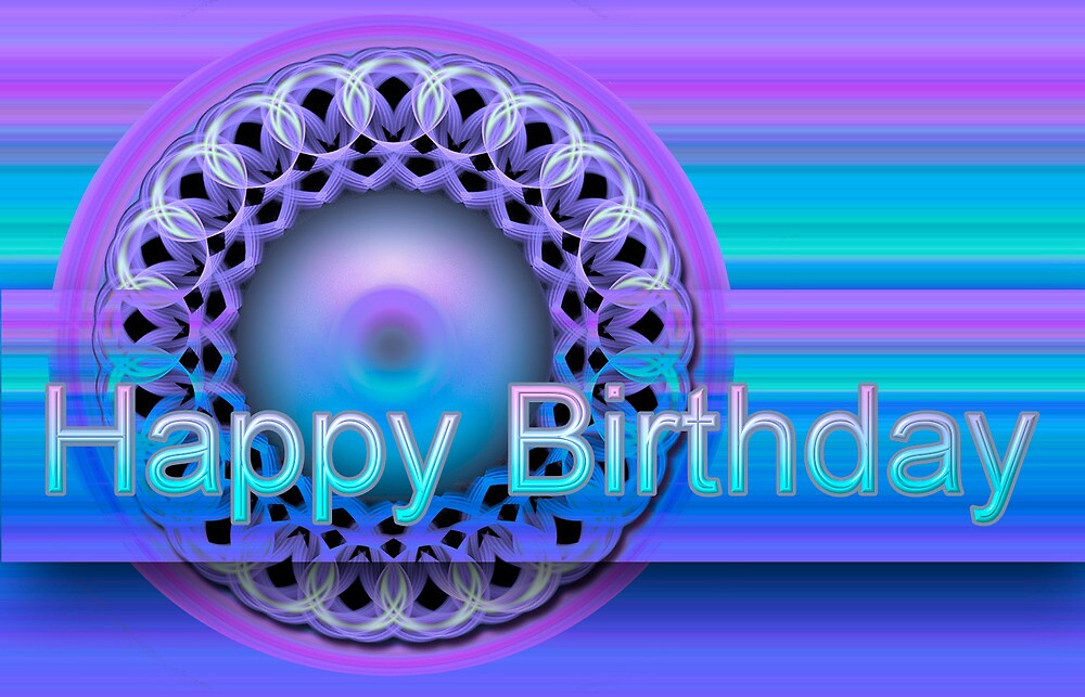 Pictura Happy Birthday Mandala Birthday Card 
