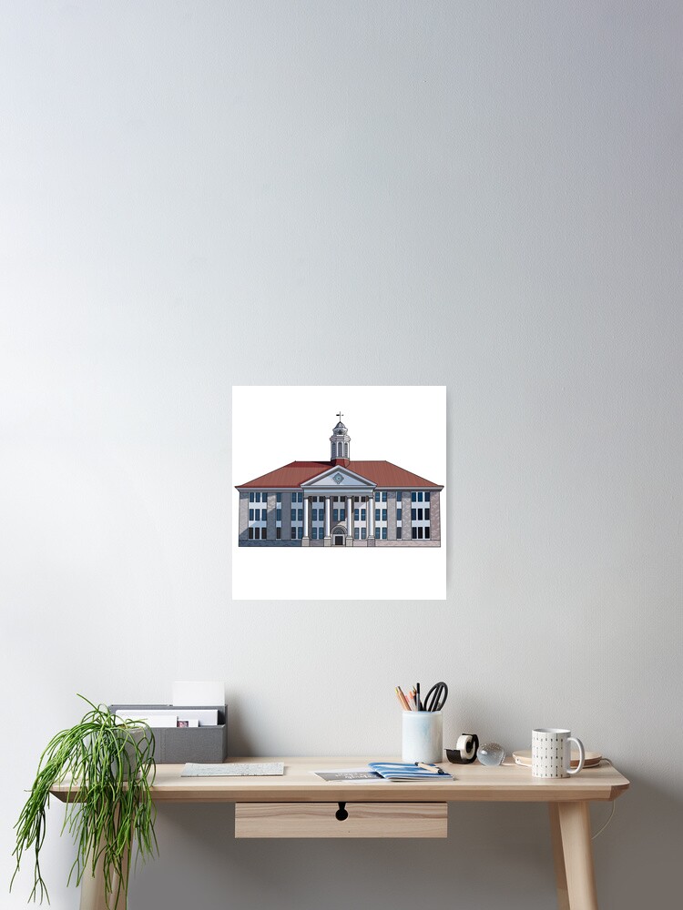 Jmu Wilson Hall Full Color James Madison University Poster By