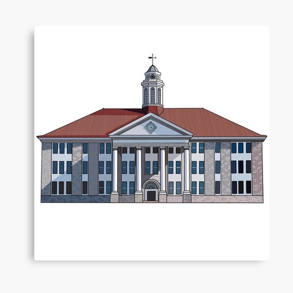JMU Wilson Hall Full Color - James Madison University Canvas Print