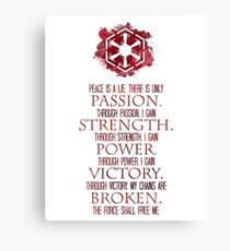 The Sith Code Canvas Print