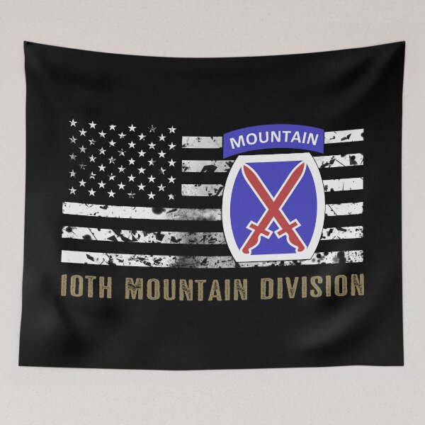 Item preview, 10th Mountain Division (Distressed Flag) designed and sold by Jared Davies.