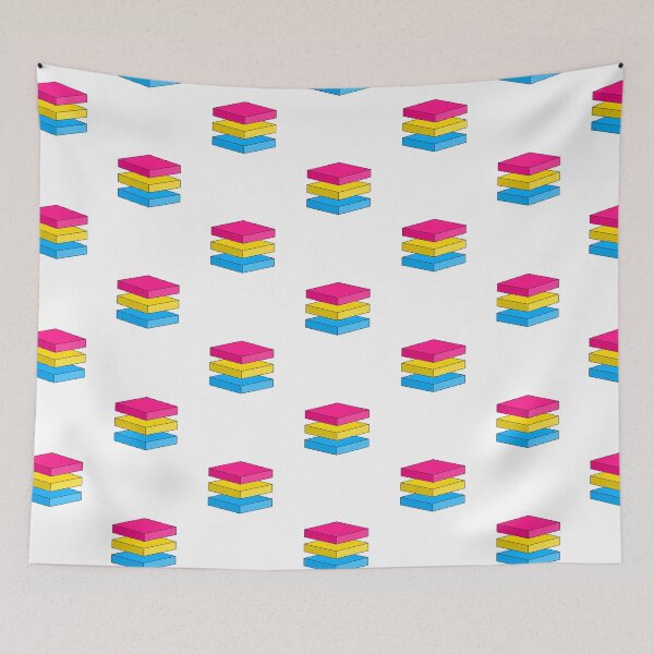 Item preview, Subtle Geometric Pansexual Pride Flag Design designed and sold by ScarySarahShop.