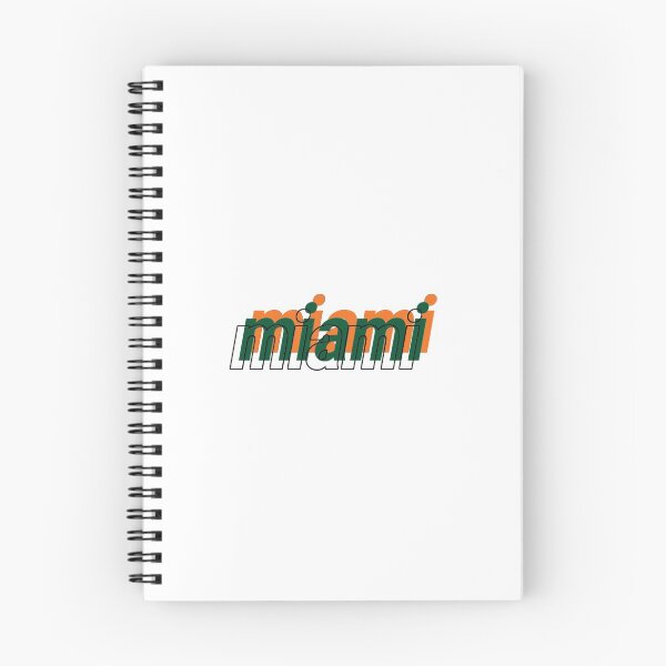 Item preview, University of Miami repeating outline (green) designed and sold by victoriabr-.