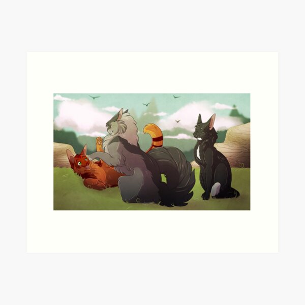 Ravenpaw, Firepaw & Greypaw (Warrior Cats) Sticker by MoonDaneka