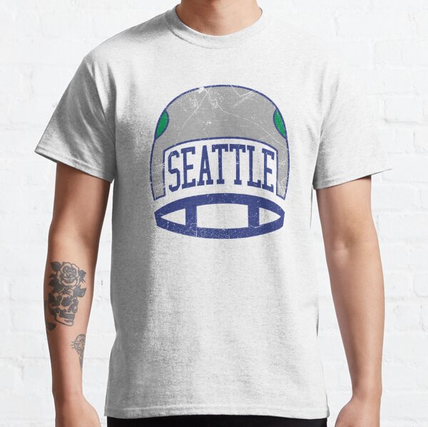 Seattle Seahawks - Sky Helmet T-Shirt Black