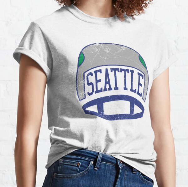 Seattle Seahawks T Shirt Vintage Seattle Seahawks Shirts Retro Alternative Logo Throwback Football Graphic Tee for Men Women