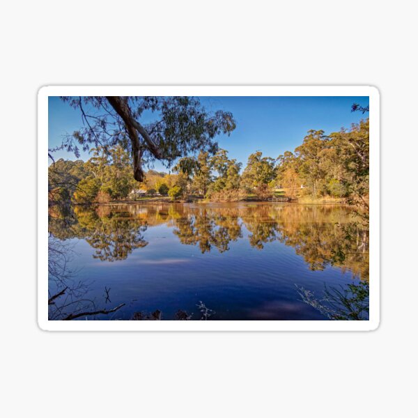 Jubilee Lake Reflections, Daylesford, Victoria, Australia Sticker