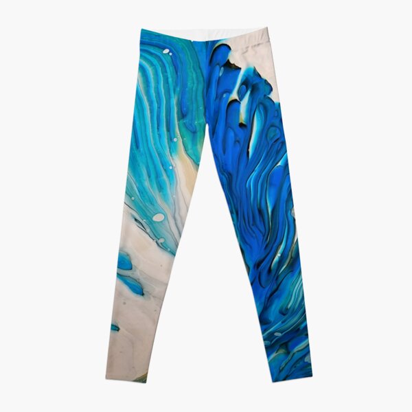 cascade bleu. Leggings