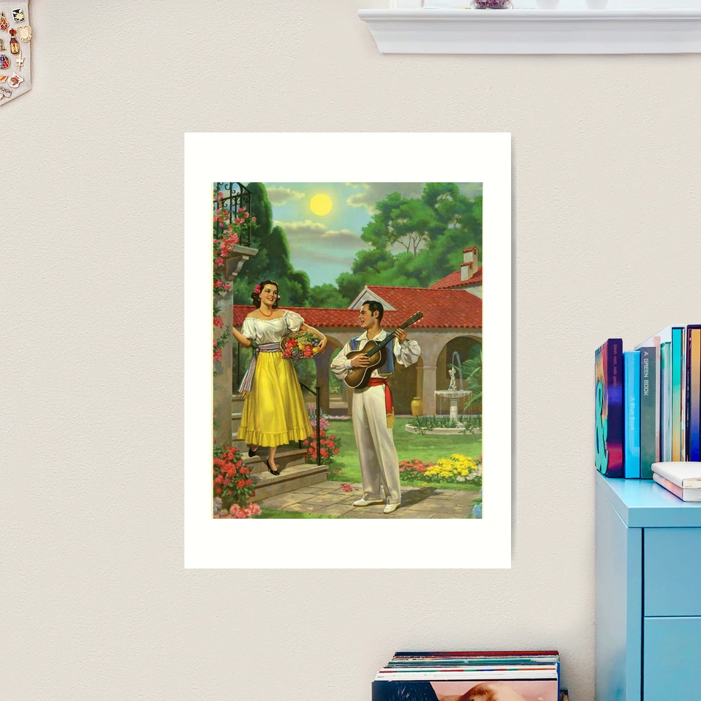 絵画 70s Mexican pair art Amazon.com: Mexican Art and Life Exhibition Poster Canvas