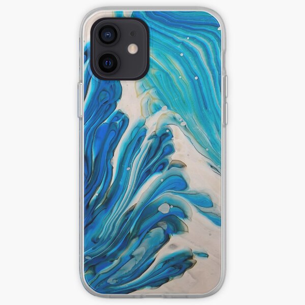cascade bleu. iPhone Soft Case