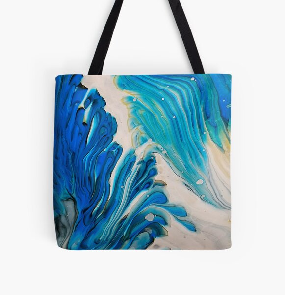cascade bleu. All Over Print Tote Bag