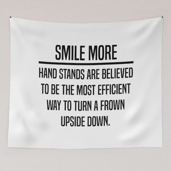 Item preview, Turn That Smile Upside Down, Health and Wellness. designed and sold by RedBubble Dawson.