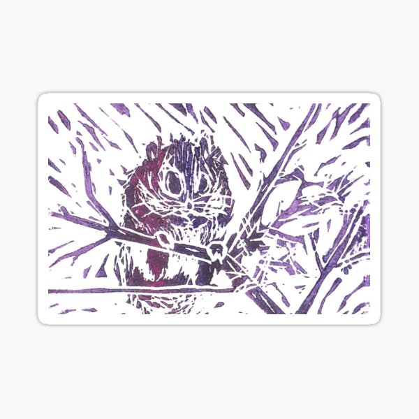 Cute Japanese Dwarf Flying Squirrel Sticker