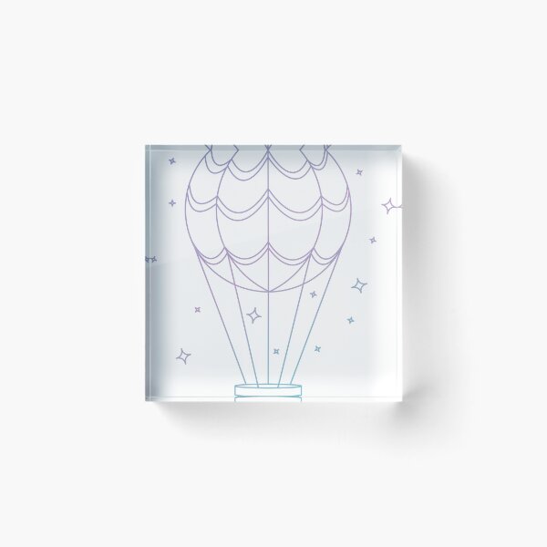 Item preview, Pastel Hot Air Balloon designed and sold by Designasaur Trinkets.