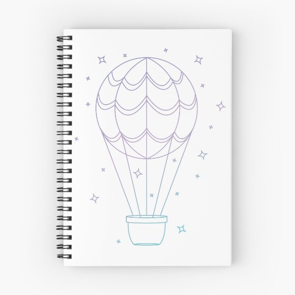 Item preview, Pastel Hot Air Balloon designed and sold by Designasaur Trinkets.