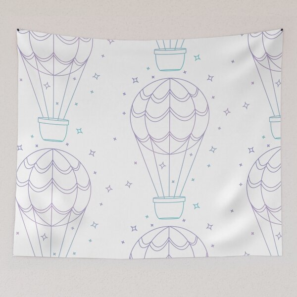 Item preview, Pastel Hot Air Balloon designed and sold by Designasaur Trinkets.