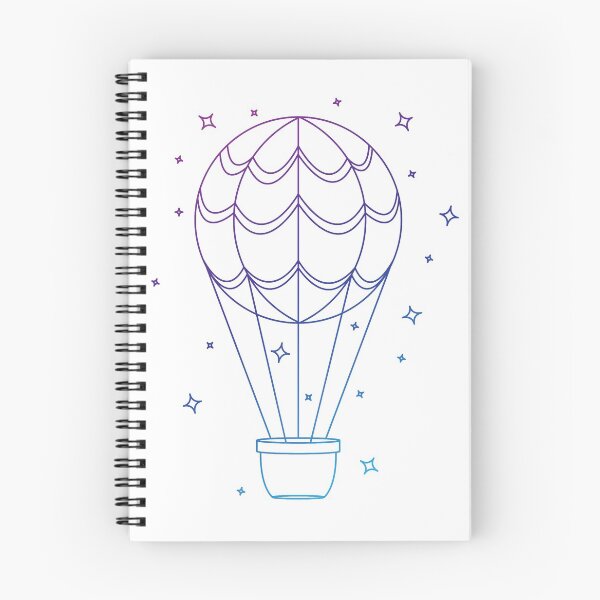 Item preview, Evening Hot Air Balloon designed and sold by Designasaur Trinkets.