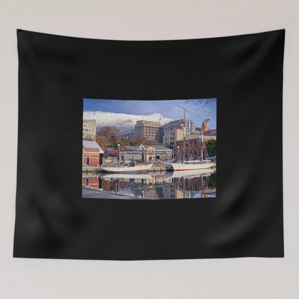 Item preview, Hobart Constitution Dock in Winter designed and sold by TonyCrehan.