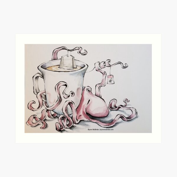 The British Columbian Tea Octopus Art Print