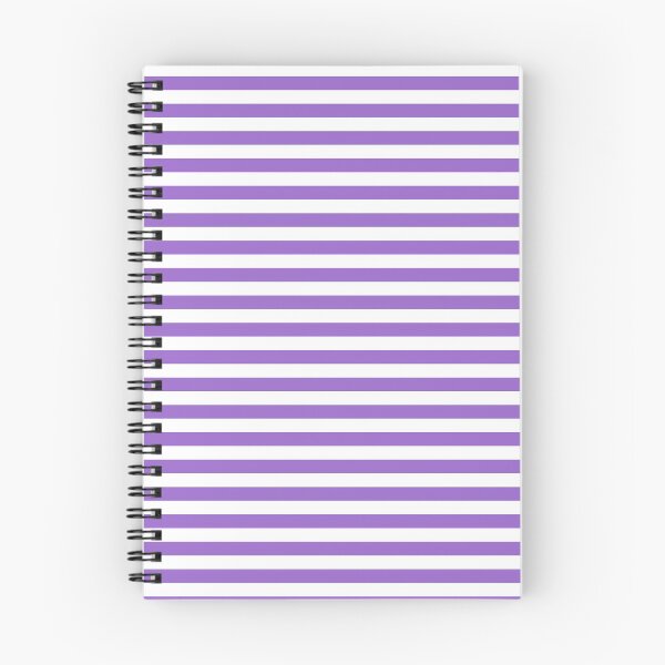 Item preview, Amethyst Violet and White Horizontal Stripes designed and sold by ColorPatterns.