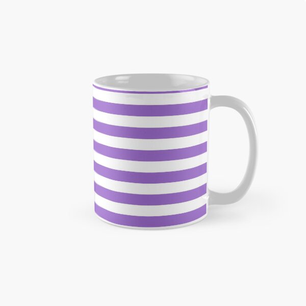 Item preview, Amethyst Violet and White Horizontal Stripes designed and sold by ColorPatterns.