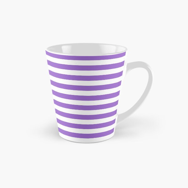 Item preview, Amethyst Violet and White Horizontal Stripes designed and sold by ColorPatterns.