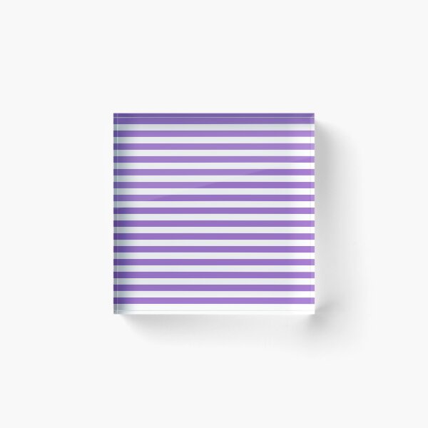 Item preview, Amethyst Violet and White Horizontal Stripes designed and sold by ColorPatterns.