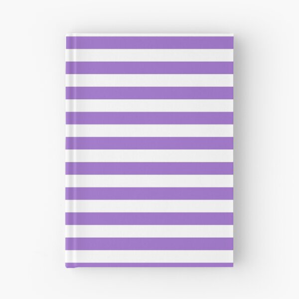 Item preview, Amethyst Violet and White Horizontal Stripes designed and sold by ColorPatterns.