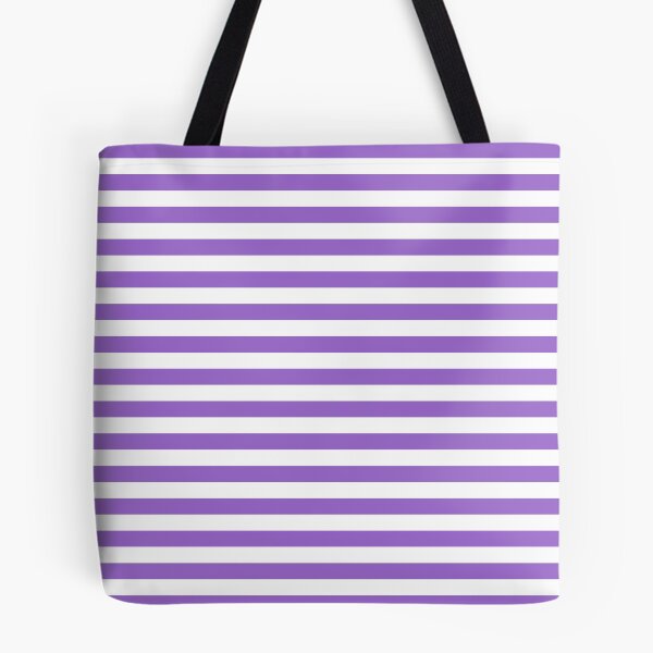 Item preview, Amethyst Violet and White Horizontal Stripes designed and sold by ColorPatterns.