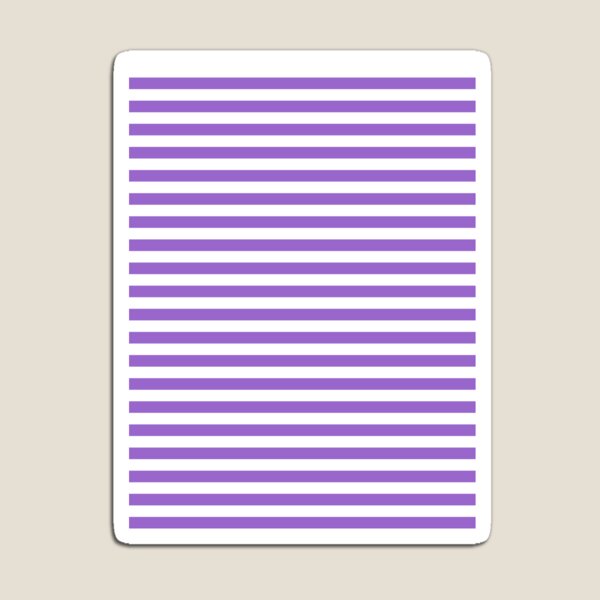 Item preview, Amethyst Violet and White Horizontal Stripes designed and sold by ColorPatterns.