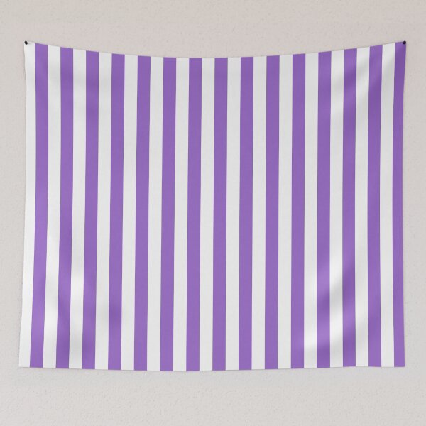 Item preview, Amethyst Violet and White Vertical Stripes designed and sold by ColorPatterns.