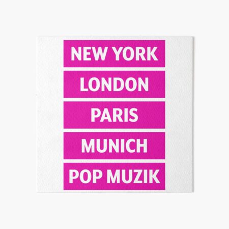 Pop Muzik Art Board Print