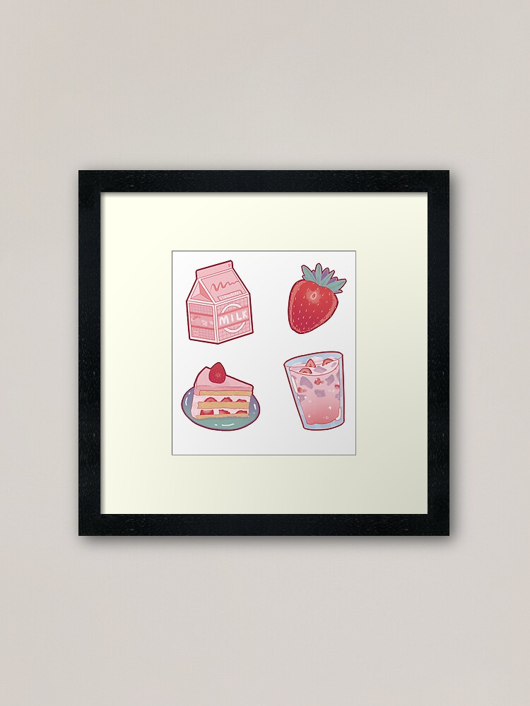 Strawberry Milk Sticker Pack Sticker for Sale by prismapansy