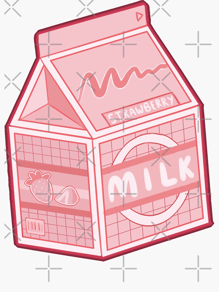 "Aesthetic Milk Carton Drink" Sticker by prismapansy | Redbubble