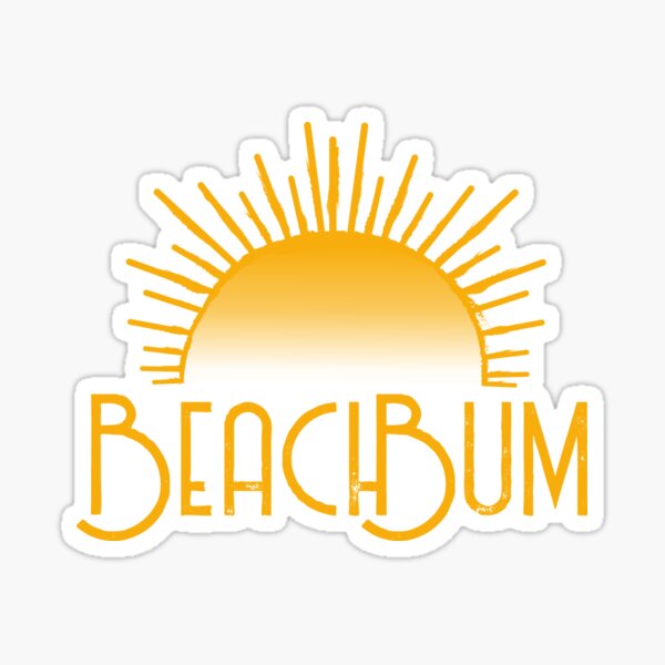 Beach Bum Sticker