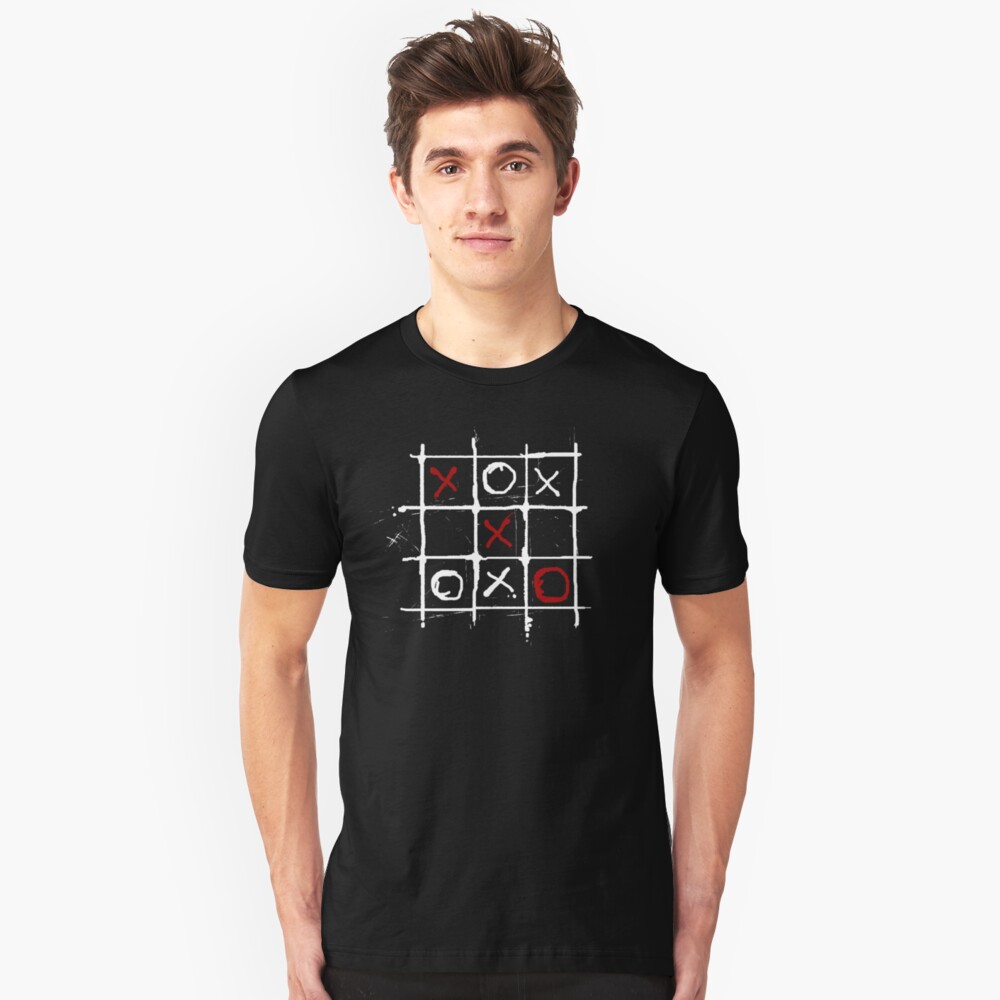 Tic - Tac - Blood III (B/W). Slim Fit T-Shirt