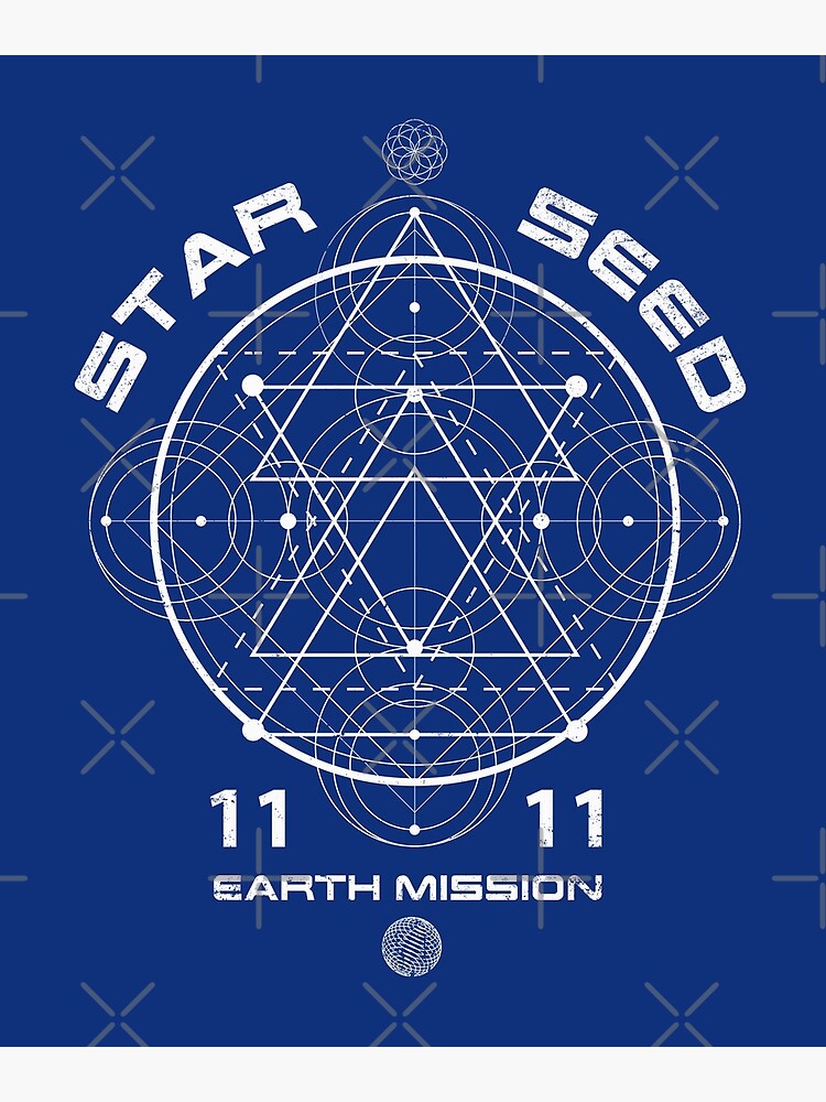 Disover Starseed Sacred Geometry 1111 Premium Matte Vertical Poster