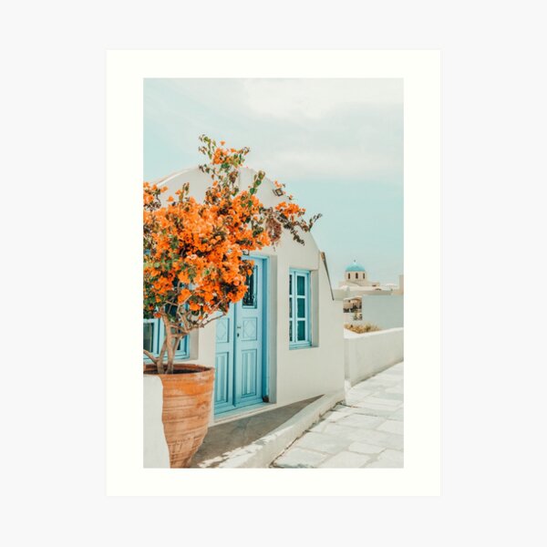 Greece Airbnb II #photography #greece #travel Art Print