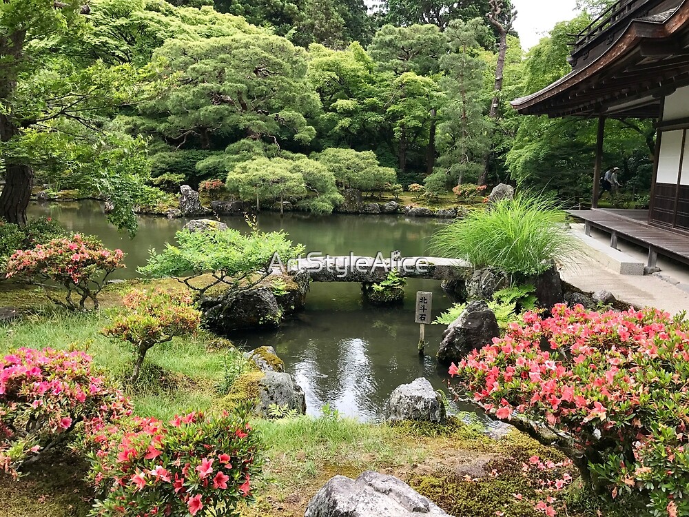 "Japanese garden paradise" by ArtStyleAlice Redbubble