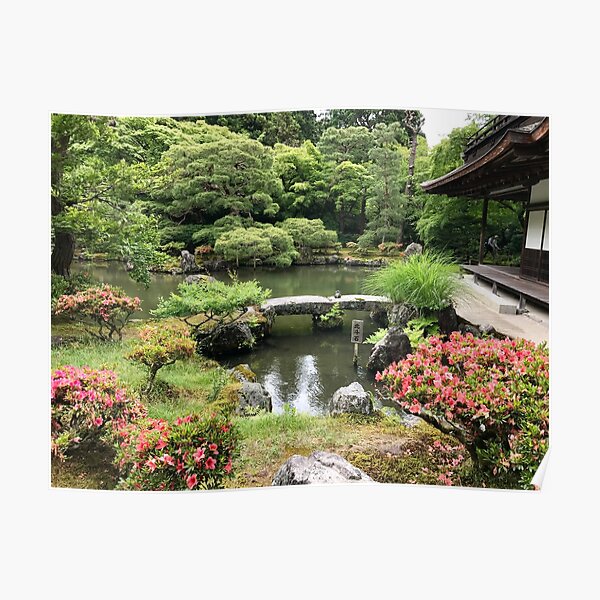 Japanisches Garten Paradies Poster