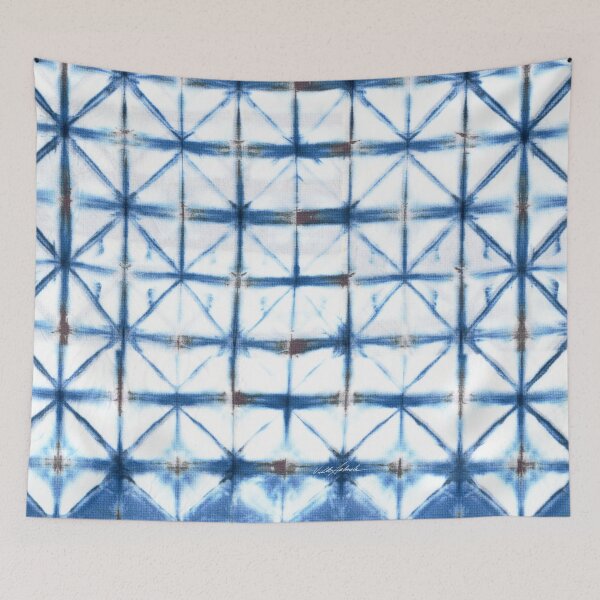 Item preview, Barbed Wire in Indigo designed and sold by PolkaDotStudio.