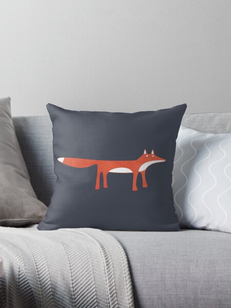 Wild Fox Throw Pillow