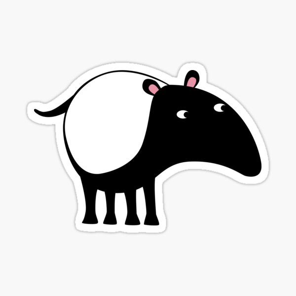 Malayan Tapir Sticker